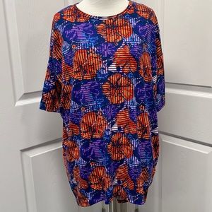 LuLaRoe New XXS Floral Irma Tunic Shirt NWT